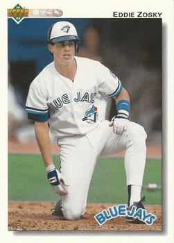 #544 Eddie Zosky - Toronto Blue Jays - 1992 Upper Deck Baseball