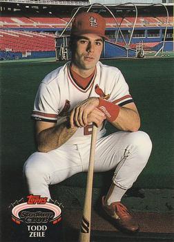 #544 Todd Zeile - St. Louis Cardinals - 1992 Stadium Club Baseball