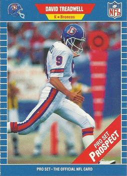 #544 David Treadwell - Denver Broncos - 1989 Pro Set Football