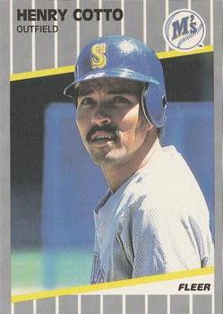 #545 Henry Cotto - Seattle Mariners - 1989 Fleer Baseball