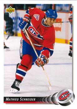 #545 Mathieu Schneider - Montreal Canadiens - 1992-93 Upper Deck Hockey