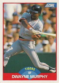 #545 Dwayne Murphy - Detroit Tigers - 1989 Score Baseball
