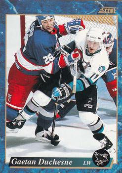 #545 Gaetan Duchesne - San Jose Sharks - 1993-94 Score Canadian Hockey