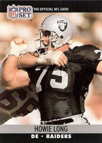 #545 Howie Long - Los Angeles Raiders - 1990 Pro Set Football