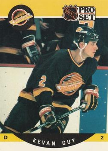 #545 Kevan Guy - Vancouver Canucks - 1990-91 Pro Set Hockey