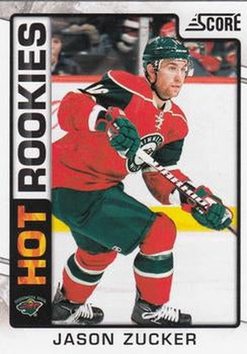 #545 Jason Zucker - Minnesota Wild - 2012-13 Score Hockey