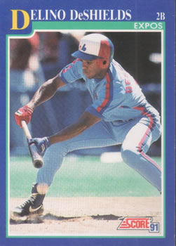 #545 Delino DeShields - Montreal Expos - 1991 Score Baseball