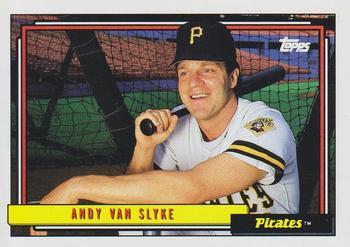 #545 Andy Van Slyke - Pittsburgh Pirates - 1992 Topps Baseball