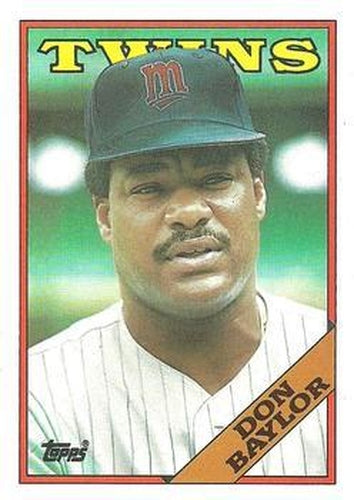 #545 Don Baylor - Minnesota Twins - 1988 Topps Baseball
