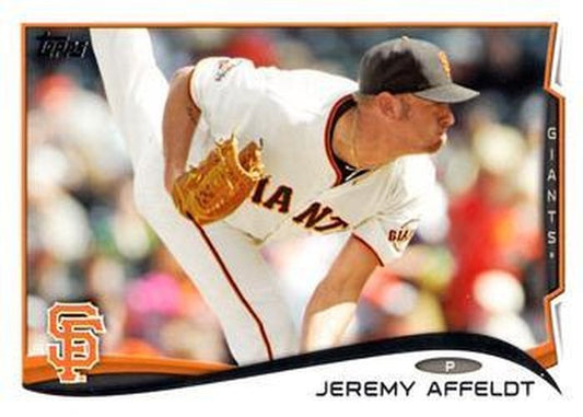#545 Jeremy Affeldt - San Francisco Giants - 2014 Topps Baseball