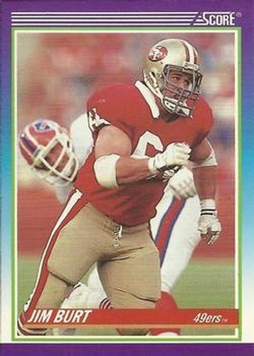 #545 Jim Burt - San Francisco 49ers - 1990 Score Football