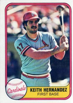 #545 Keith Hernandez - St. Louis Cardinals - 1981 Fleer Baseball