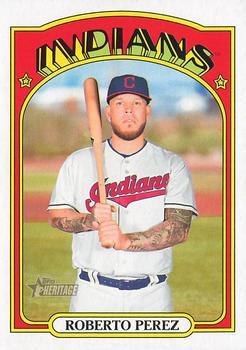 #545 Roberto Perez - Cleveland Indians - 2021 Topps Heritage Baseball