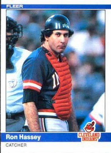 #545 Ron Hassey - Cleveland Indians - 1984 Fleer Baseball