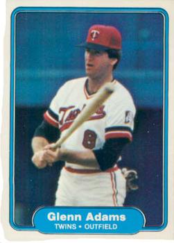 #545 Glenn Adams - Minnesota Twins - 1982 Fleer Baseball