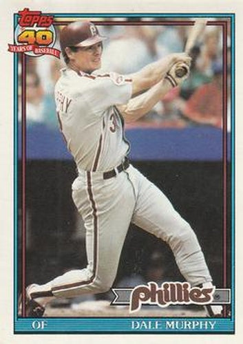#545 Dale Murphy - Philadelphia Phillies - 1991 O-Pee-Chee Baseball