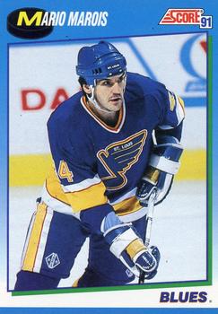 #546 Mario Marois - St. Louis Blues - 1991-92 Score Canadian Hockey