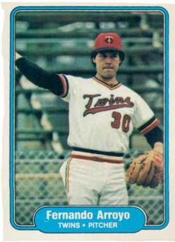 #546 Fernando Arroyo - Minnesota Twins - 1982 Fleer Baseball