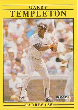 #546 Garry Templeton - San Diego Padres - 1991 Fleer Baseball