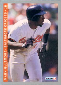 #546 Mark McLemore - Baltimore Orioles - 1993 Fleer Baseball