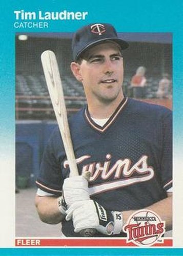 #546 Tim Laudner - Minnesota Twins - 1987 Fleer Baseball