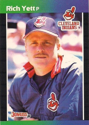 #546 Rich Yett - Cleveland Indians - 1989 Donruss Baseball
