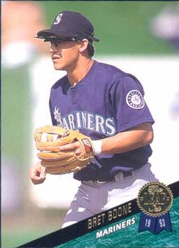 #546 Bret Boone - Seattle Mariners - 1993 Leaf Baseball