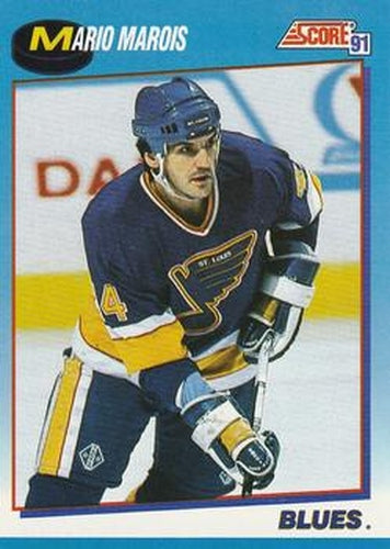 #546 Mario Marois - St. Louis Blues - 1991-92 Score Canadian Bilingual Hockey