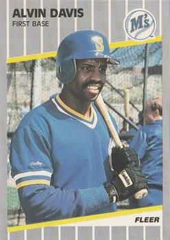#546 Alvin Davis - Seattle Mariners - 1989 Fleer Baseball