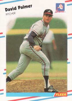 #546 David Palmer - Atlanta Braves - 1988 Fleer Baseball