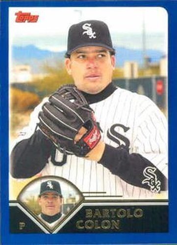 #546 Bartolo Colon - Chicago White Sox - 2003 Topps Baseball