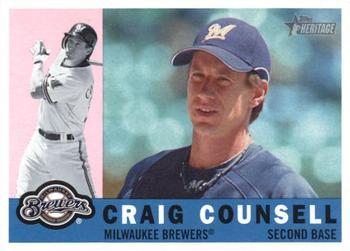 #546 Craig Counsell - Milwaukee Brewers - 2009 Topps Heritage Baseball