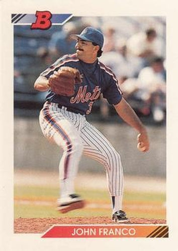 #546 John Franco - New York Mets - 1992 Bowman Baseball