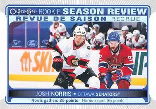 #546 Josh Norris - Ottawa Senators - 2021-22 O-Pee-Chee Hockey