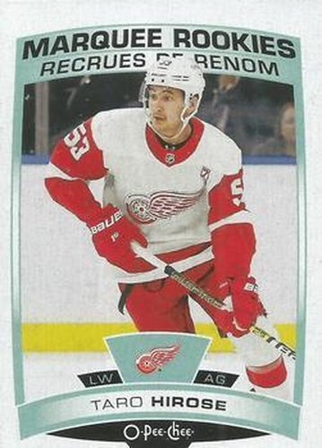 #546 Taro Hirose - Detroit Red Wings - 2019-20 O-Pee-Chee Hockey
