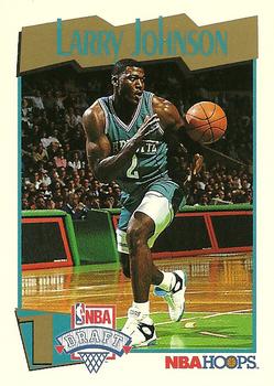 #546 Larry Johnson - Charlotte Hornets - 1991-92 Hoops Basketball