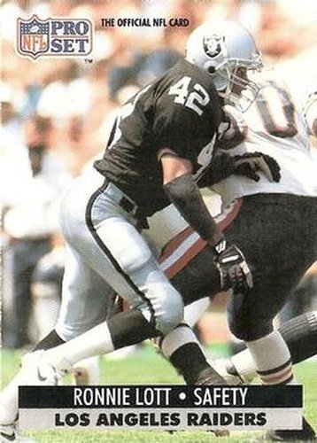 #546 Ronnie Lott - Los Angeles Raiders - 1991 Pro Set Football