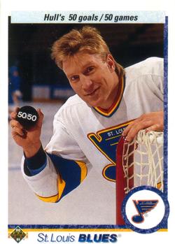 #546 Brett Hull - St. Louis Blues - 1990-91 Upper Deck Hockey