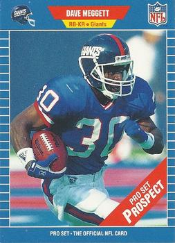 #546 Dave Meggett - New York Giants - 1989 Pro Set Football