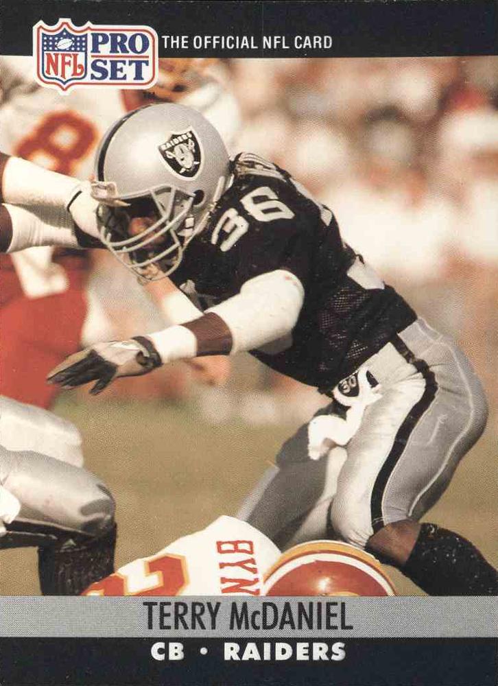 #546 Terry McDaniel - Los Angeles Raiders - 1990 Pro Set Football