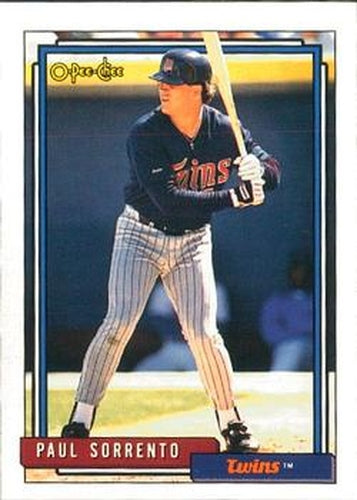 #546 Paul Sorrento - Minnesota Twins - 1992 O-Pee-Chee Baseball