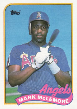 #547 Mark McLemore - California Angels - 1989 Topps Baseball