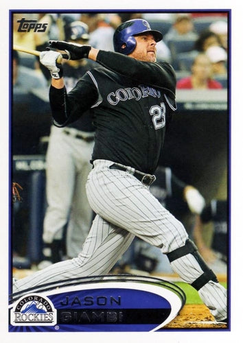 #547 Jason Giambi - Colorado Rockies - 2012 Topps Baseball