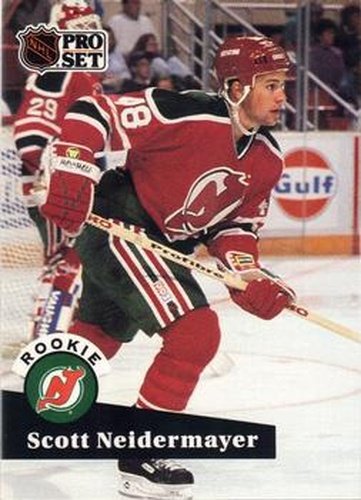 #547 Scott Niedermayer - 1991-92 Pro Set Hockey