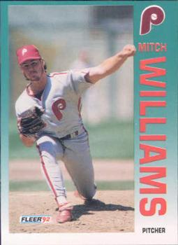 #547 Mitch Williams - Philadelphia Phillies - 1992 Fleer Baseball