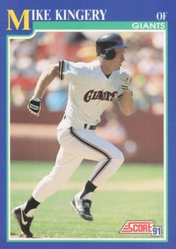#547 Mike Kingery - San Francisco Giants - 1991 Score Baseball