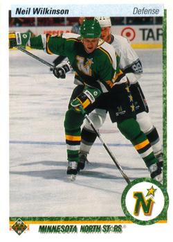 #547 Neil Wilkinson - Minnesota North Stars - 1990-91 Upper Deck Hockey