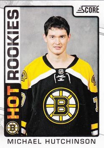 #547 Michael Hutchinson - Boston Bruins - 2012-13 Score Hockey