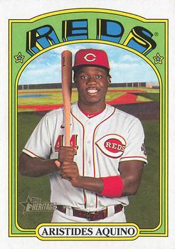 #547 Aristides Aquino - Cincinnati Reds - 2021 Topps Heritage Baseball
