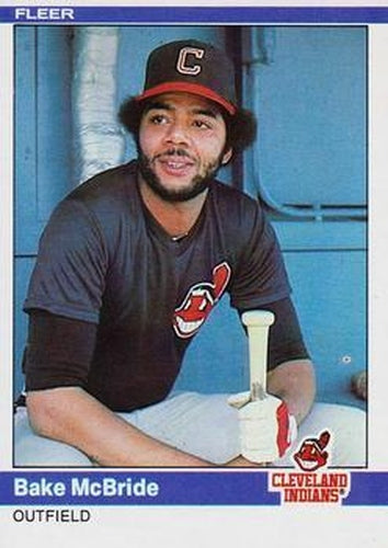 #547 Bake McBride - Cleveland Indians - 1984 Fleer Baseball